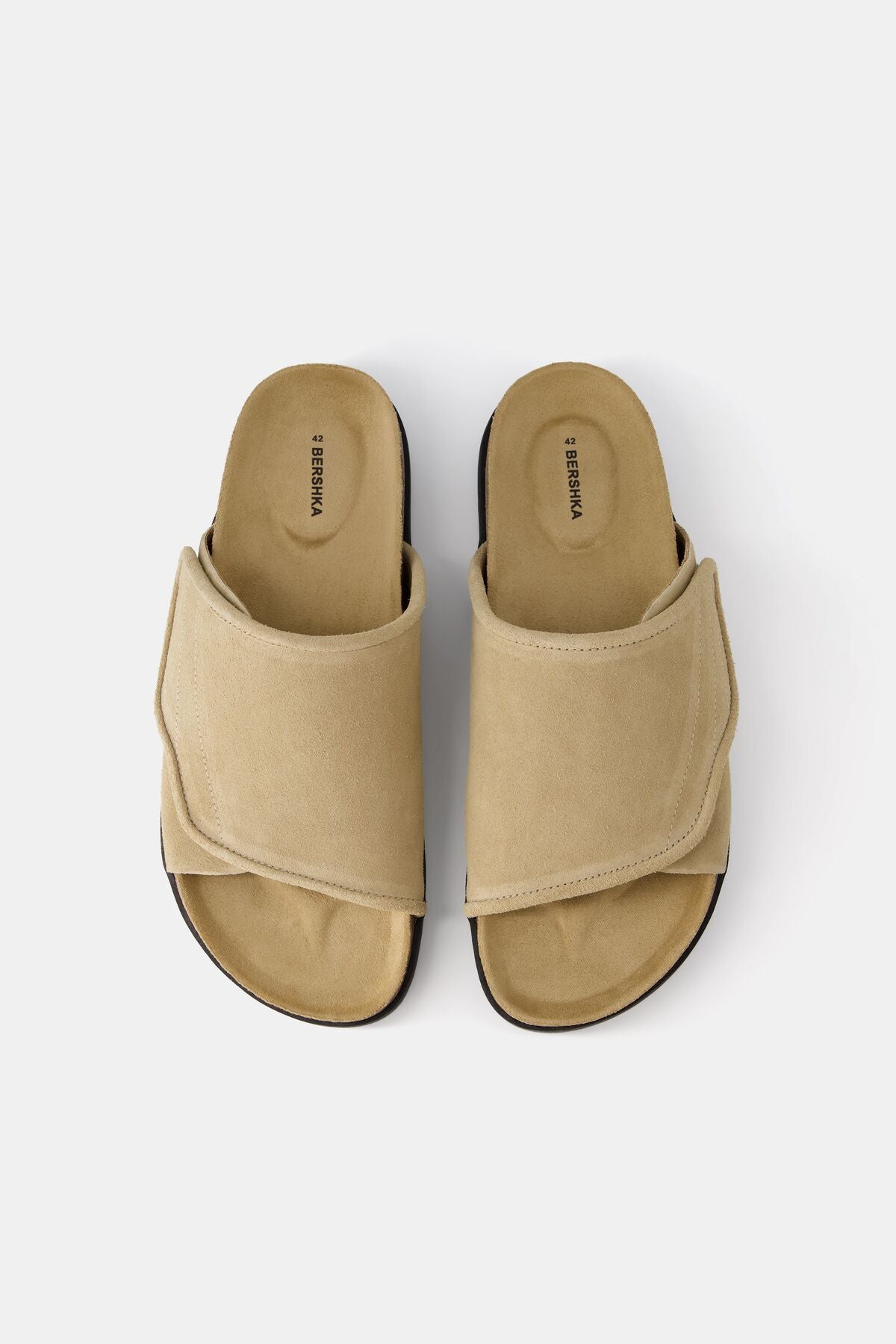 Suede sandals with thick soles