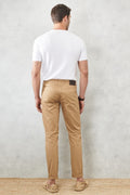 Men's Camel Slim Fit Slim Fit Slim Fit 5 Pocket Stretch Chino Pants