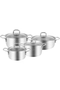 Sakura Powersteel 316 Steel Induction Bottom 8 Piece Cookware Set