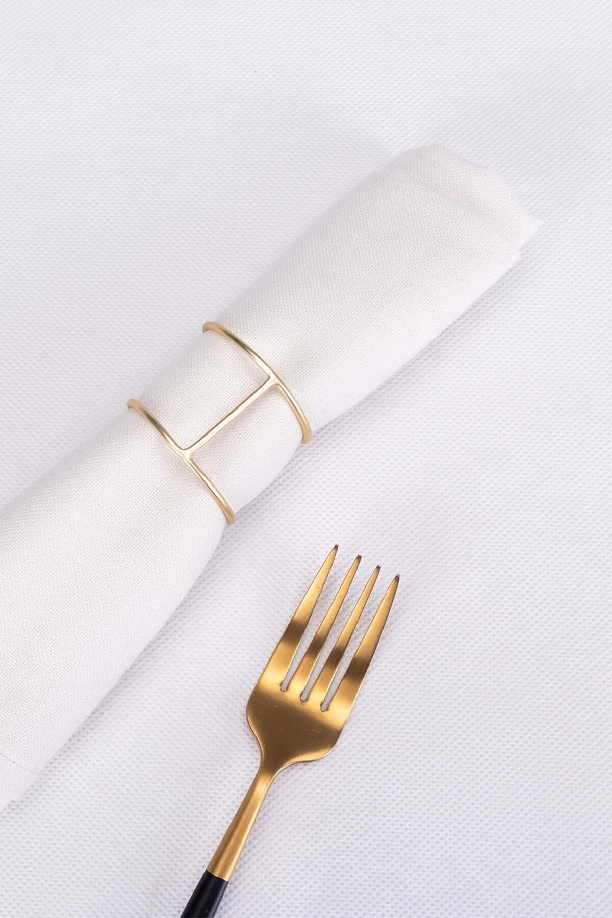 3d Geometry 4-Piece Napkin Ring