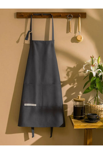 LCW HOME Anthracite Pocket Kitchen Apron