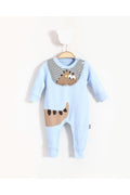 Bubito - Dinosaur Image and Apron Detailed Baby Jumpsuit