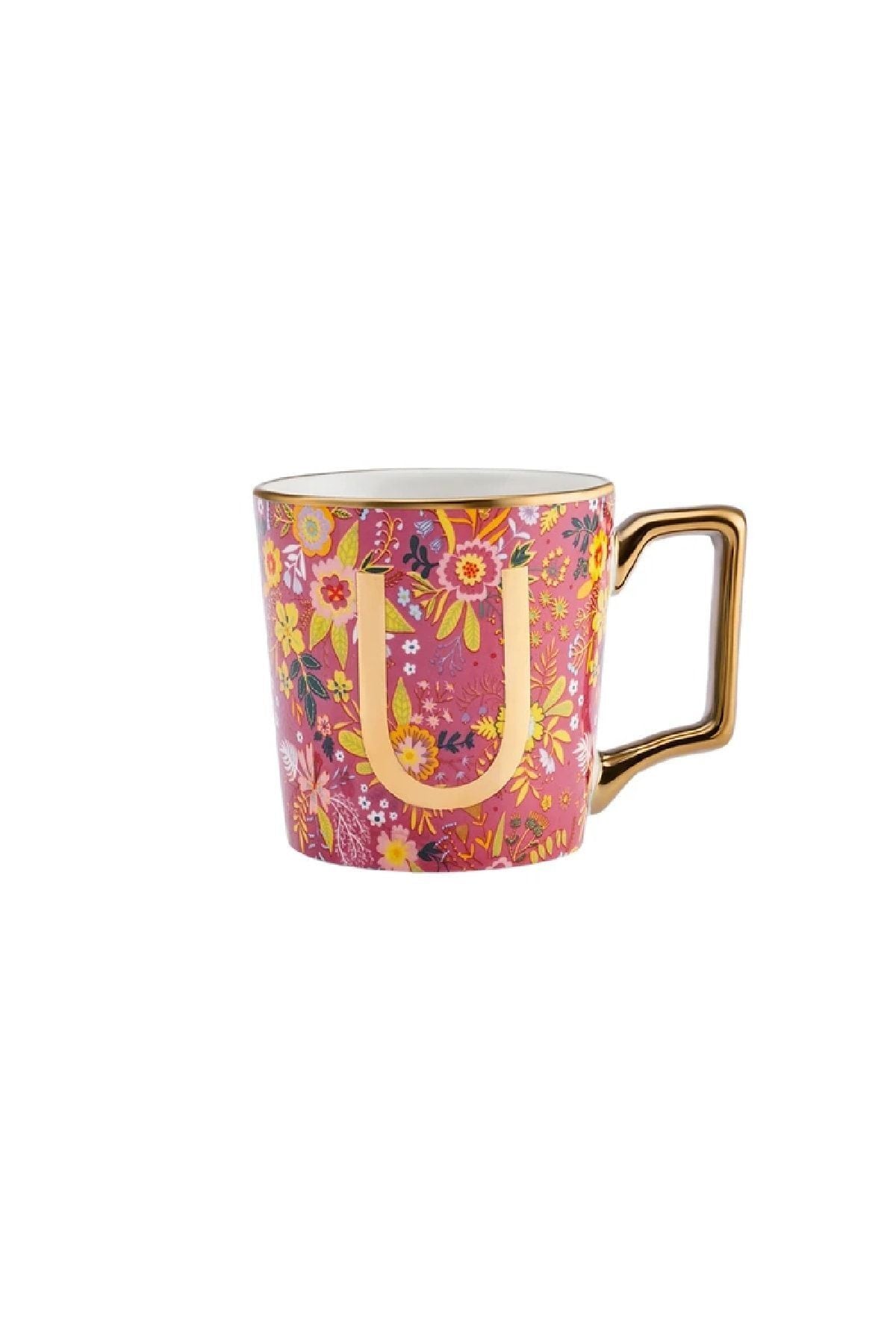 Flower U Letter Mug 350 ml