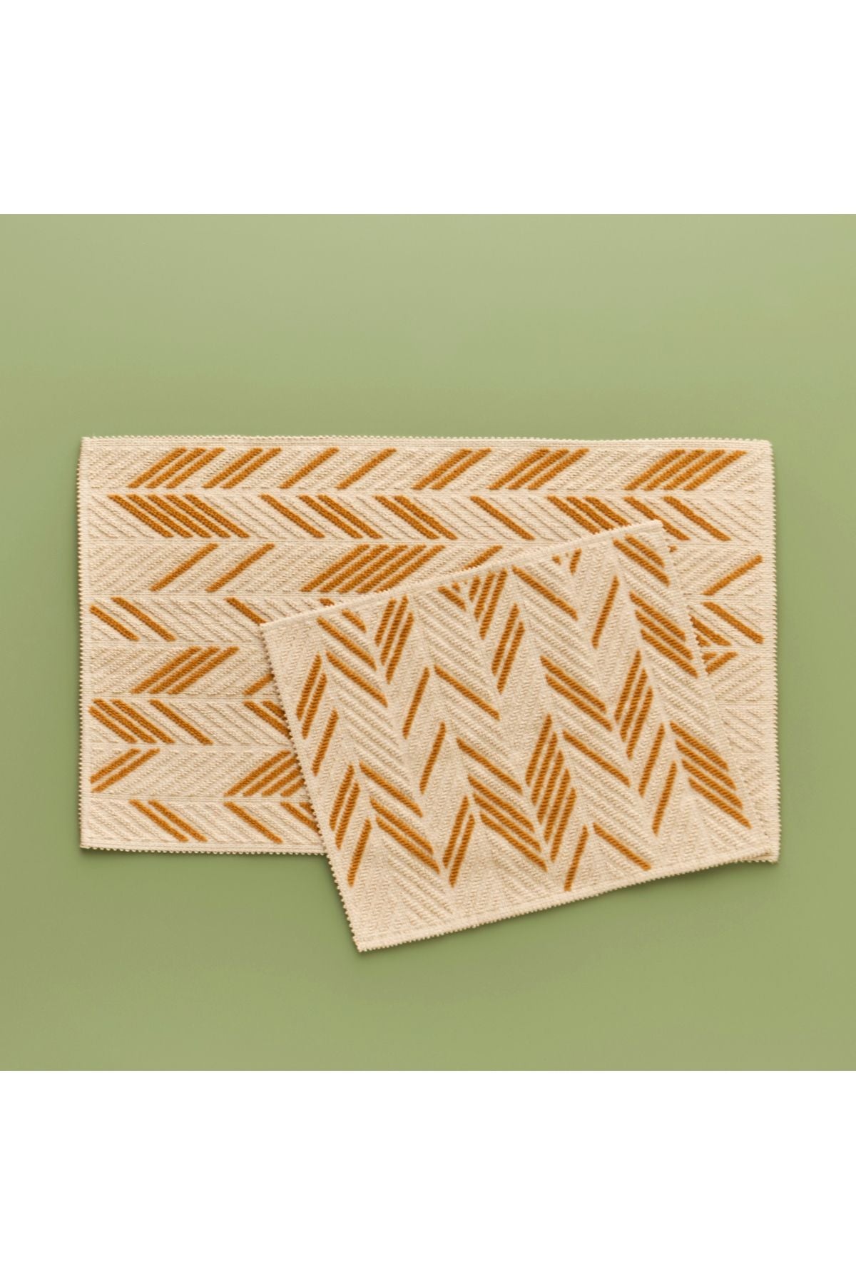 Corner Mat Set Mustard (60x100 - 50x60 cm)