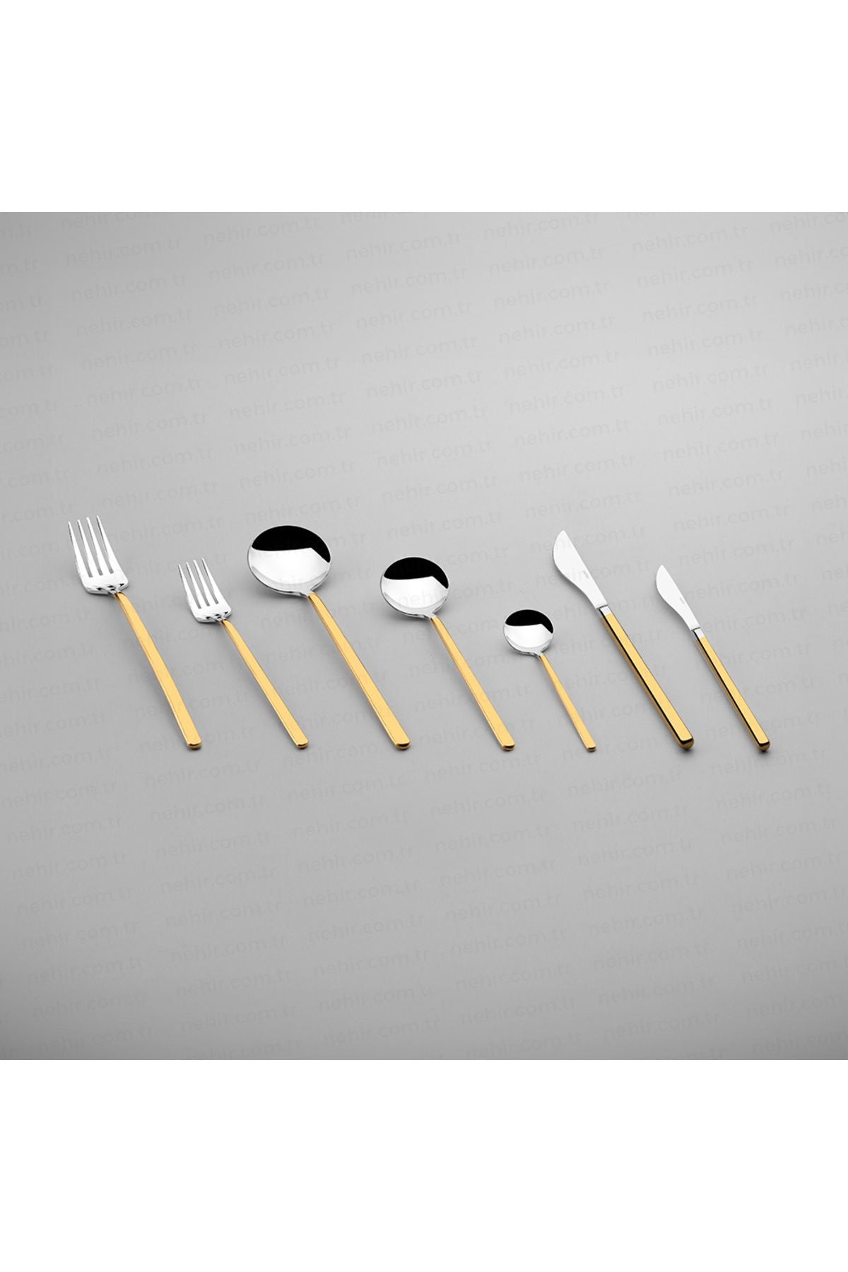 Sofia Gold Simple 12 Seater 84 Piece Cutlery Set