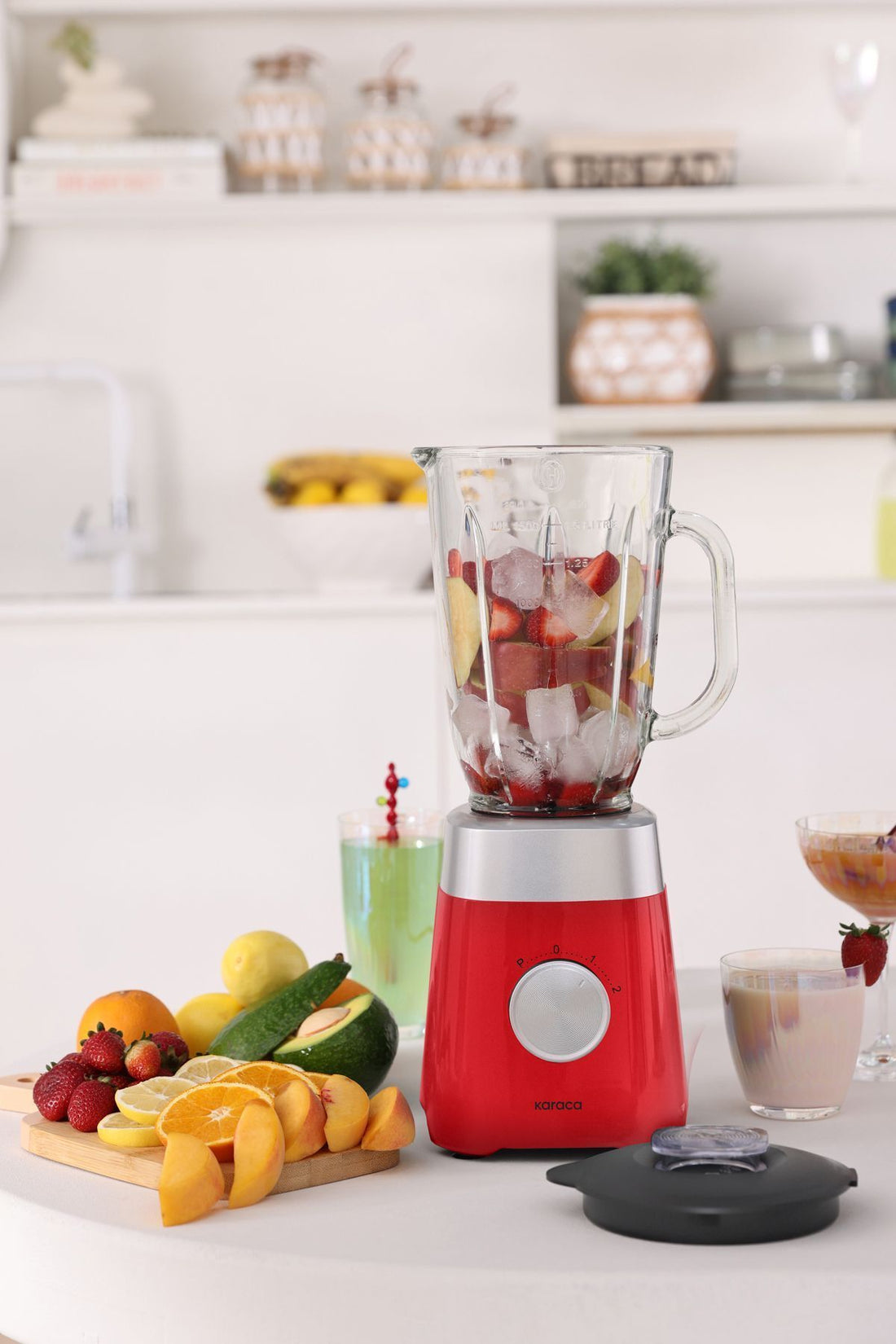 Multiblend Smoothie Blender Red 1000w