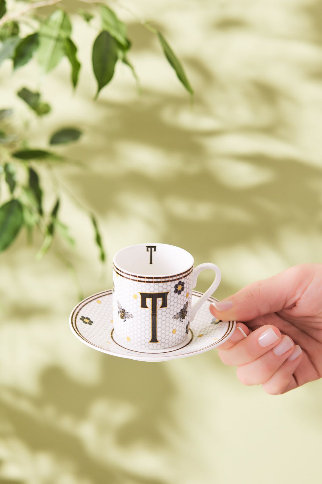 Coffee Cup with Letter T 80 ml