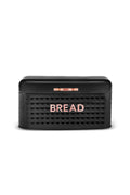 Diamond Carbon Steel Bread Box Storage Container Gift Black