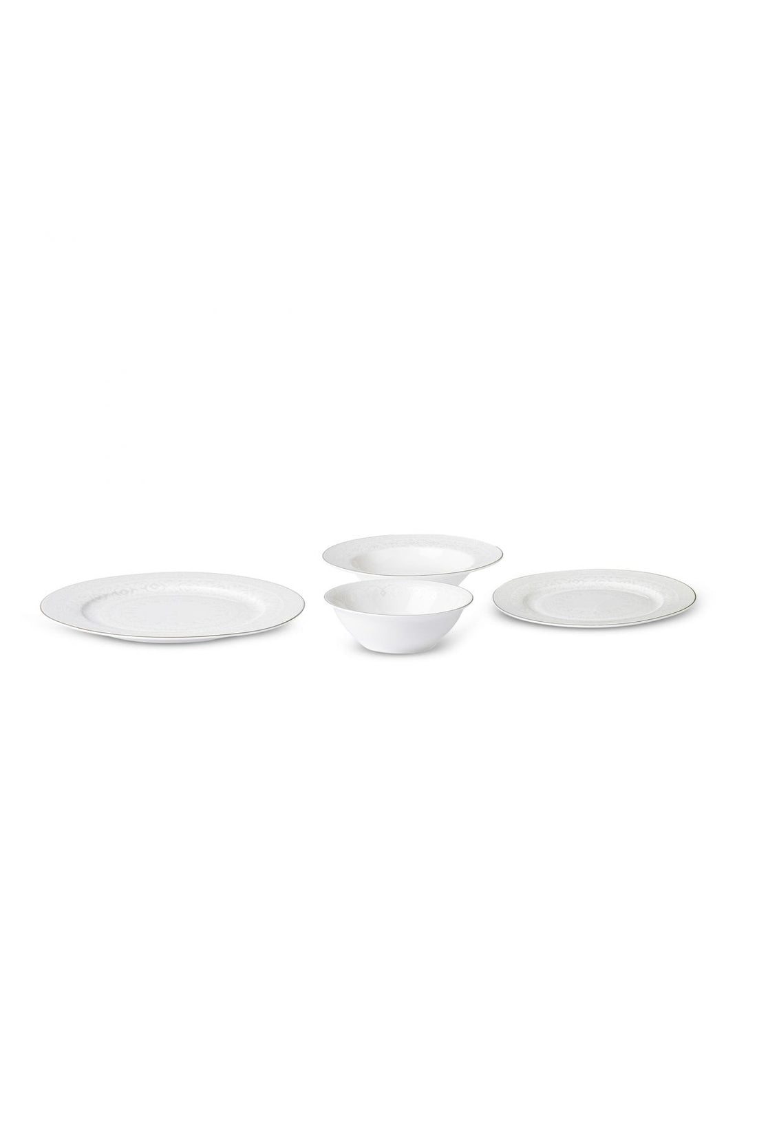 Azra 24 Pieces 6 Seater New Bone Dinnerware Set