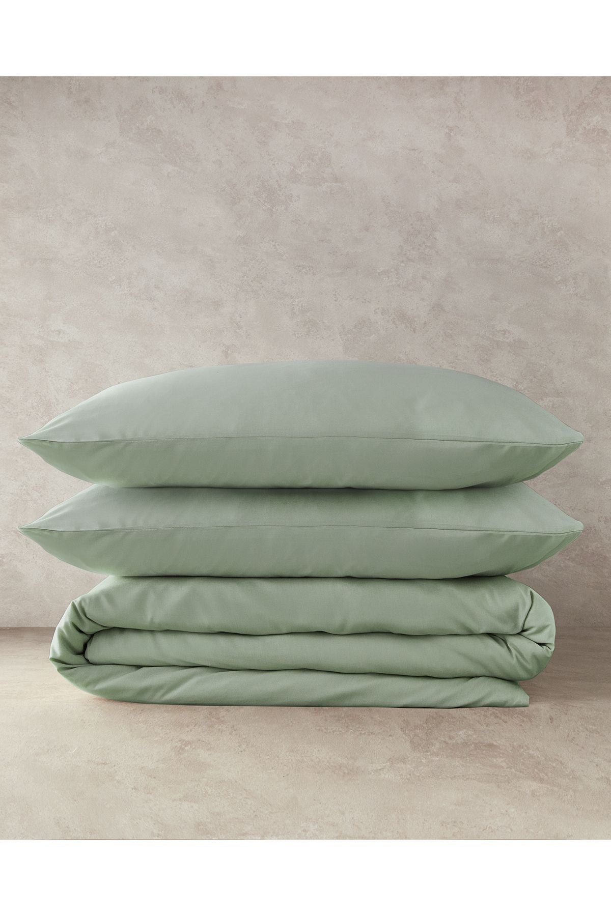 Pure Cotton Double Size Duvet Cover Cagla Green