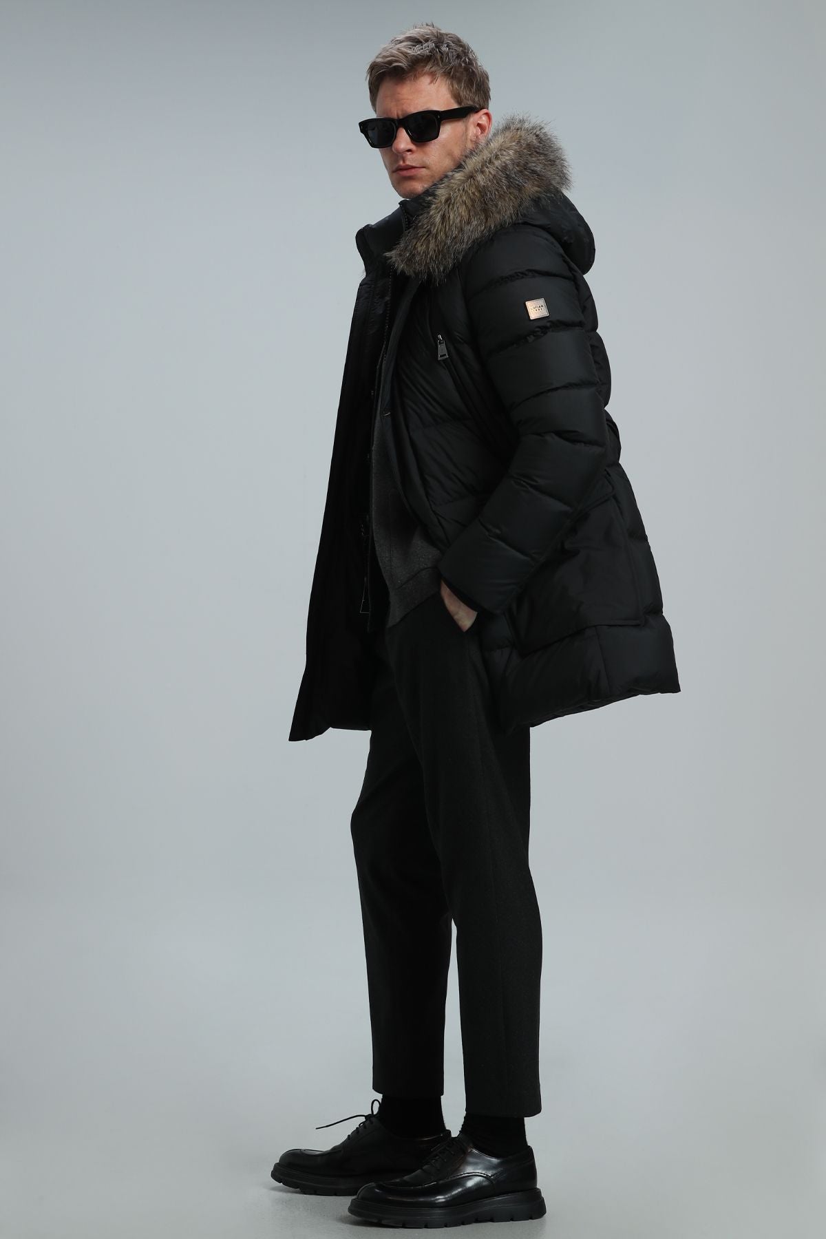 Clark Goose Down Coat Men Black