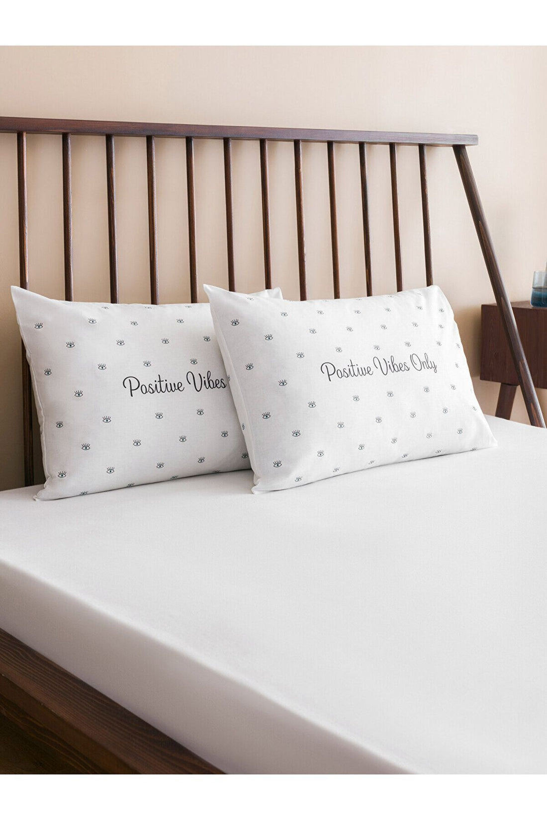 Letter Printed Pillowcase 2 Pack 50x70 Cm