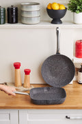 Biogranite Navy Stone Wok Grill Set