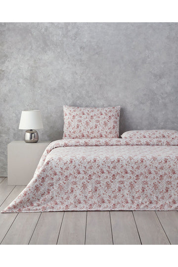 Glam Rose Single Size Duvet Cover Set Pink