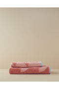 Mix Duo Cotton Jacquard Bath Towel Pink