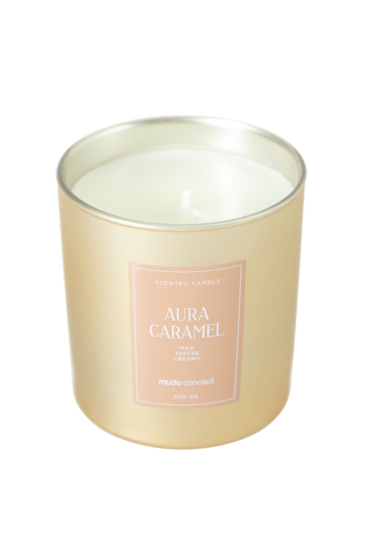 AURA CARAMEL SCENTED CANDLE 200GR