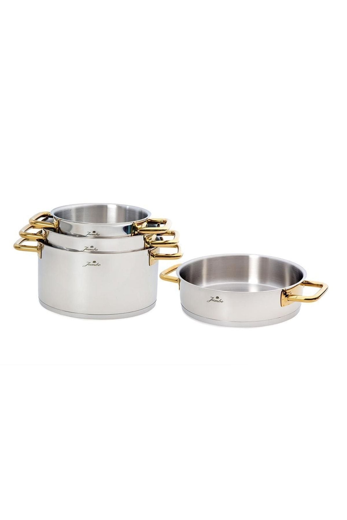 Metalix Titanium Gold 8 Piece Cookware Set