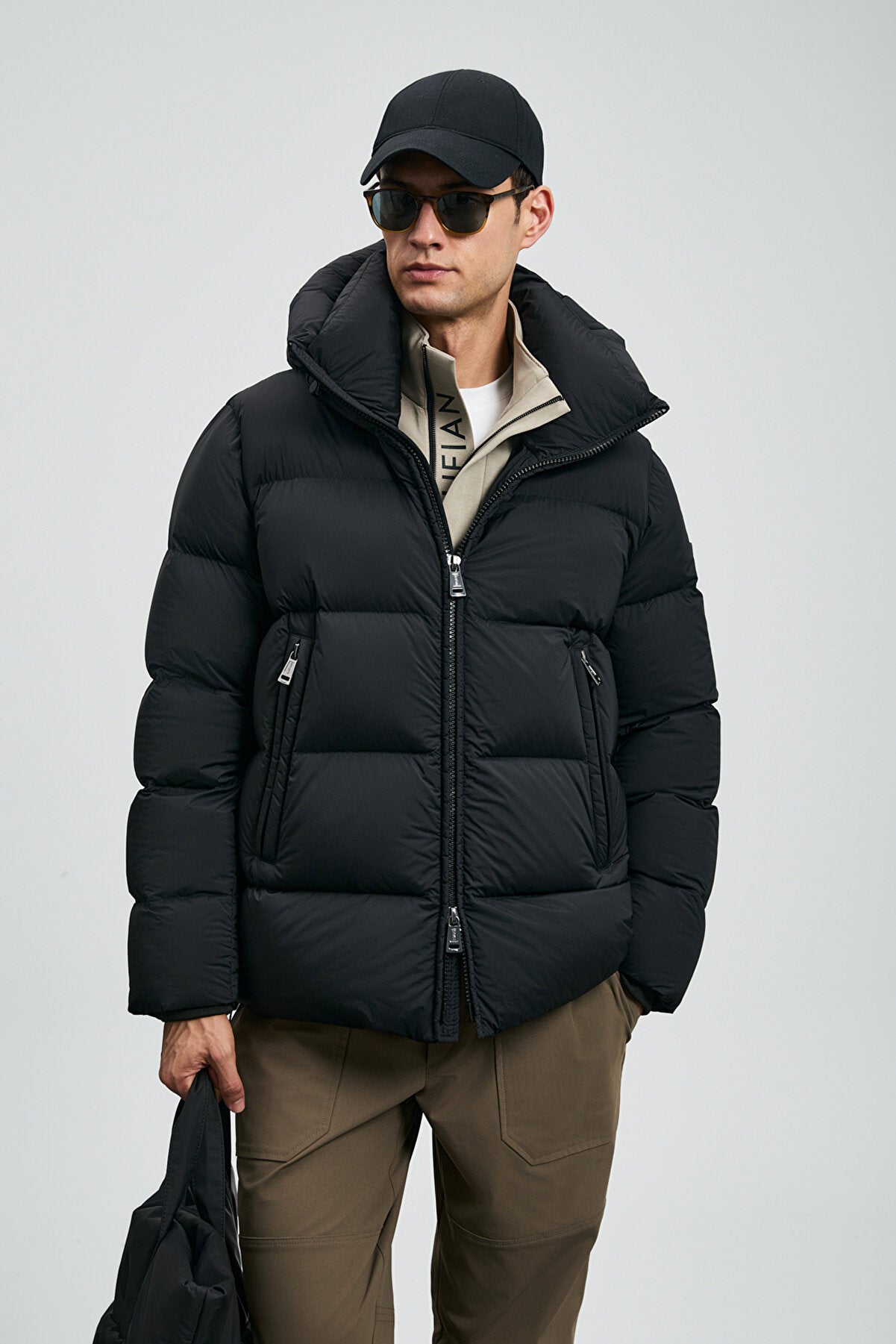 Tommy Goose Down Coat Men Black