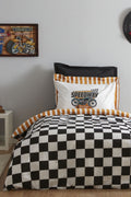 Young Speed Way 100% Cotton Single Size Fitted Duvet Cover Set