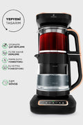 Robotea Pro 4 in 1 Talking Glass Tea Maker Black Copper