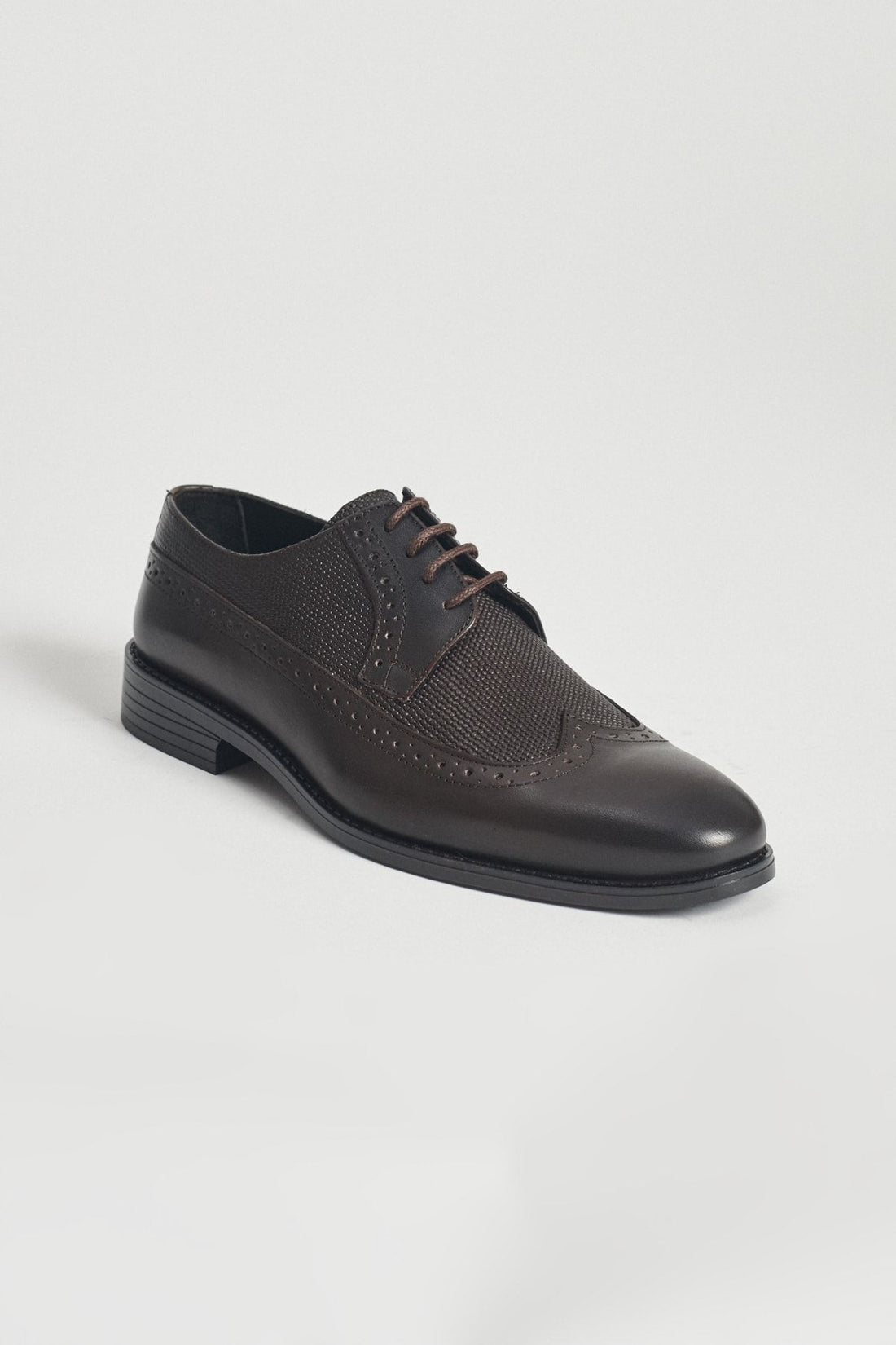 Men's Brown Lace-up Casual Sole Classic Leather Shoes