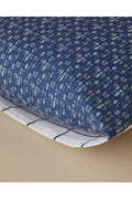 Border Check 2-Pack Pillowcase Navy