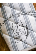 LCW HOME Black Printed Oven Glove and Handle LCWK STORE