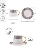 Globe 6 Person Coffee Cup Set 80 ml