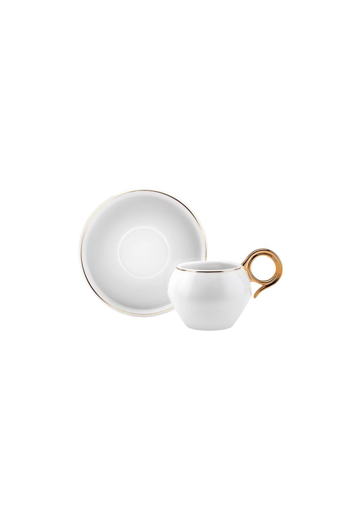 Venus Gold Coffee Cup Set for 2 Persons 135 ml