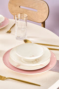 Blush 24 Piece 6 Seater New Bone Dinner Set