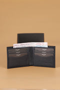 2368 Genuine Leather Men's Wallet Card Holder Floater Navy