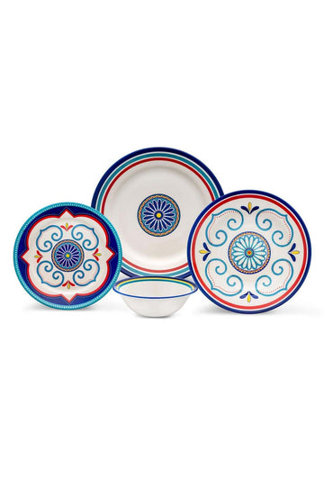 Morocco 24 Piece Dinner Set for 6 Seaters