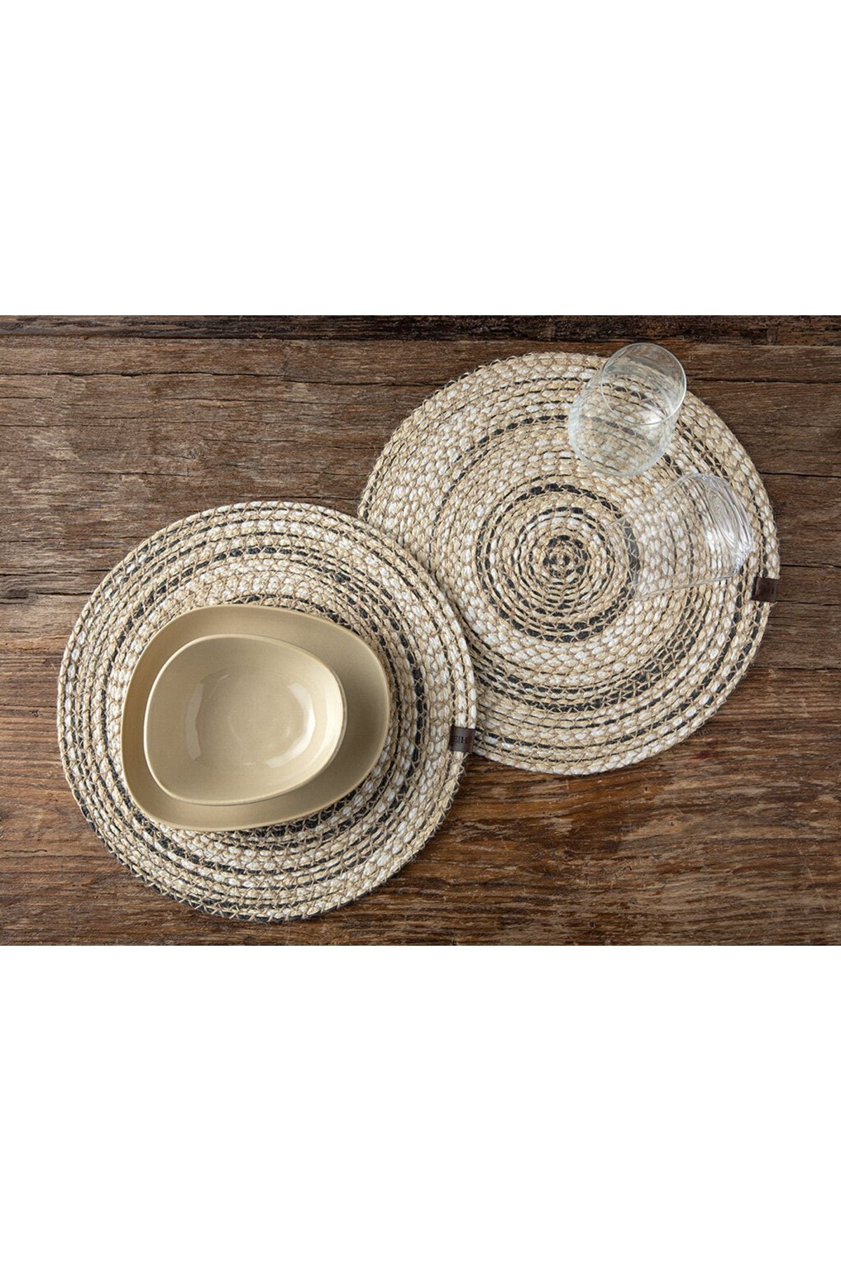 Dorothy Jute 2-Piece American Tableware 35 Cm Beige