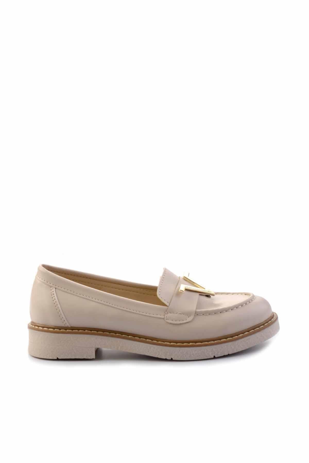 Beige Women's Loafer Shoes K01257067609