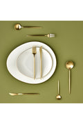 Orion Matte 30 Pieces 6 Seater Fork Spoons Knife Box Champagne Gold