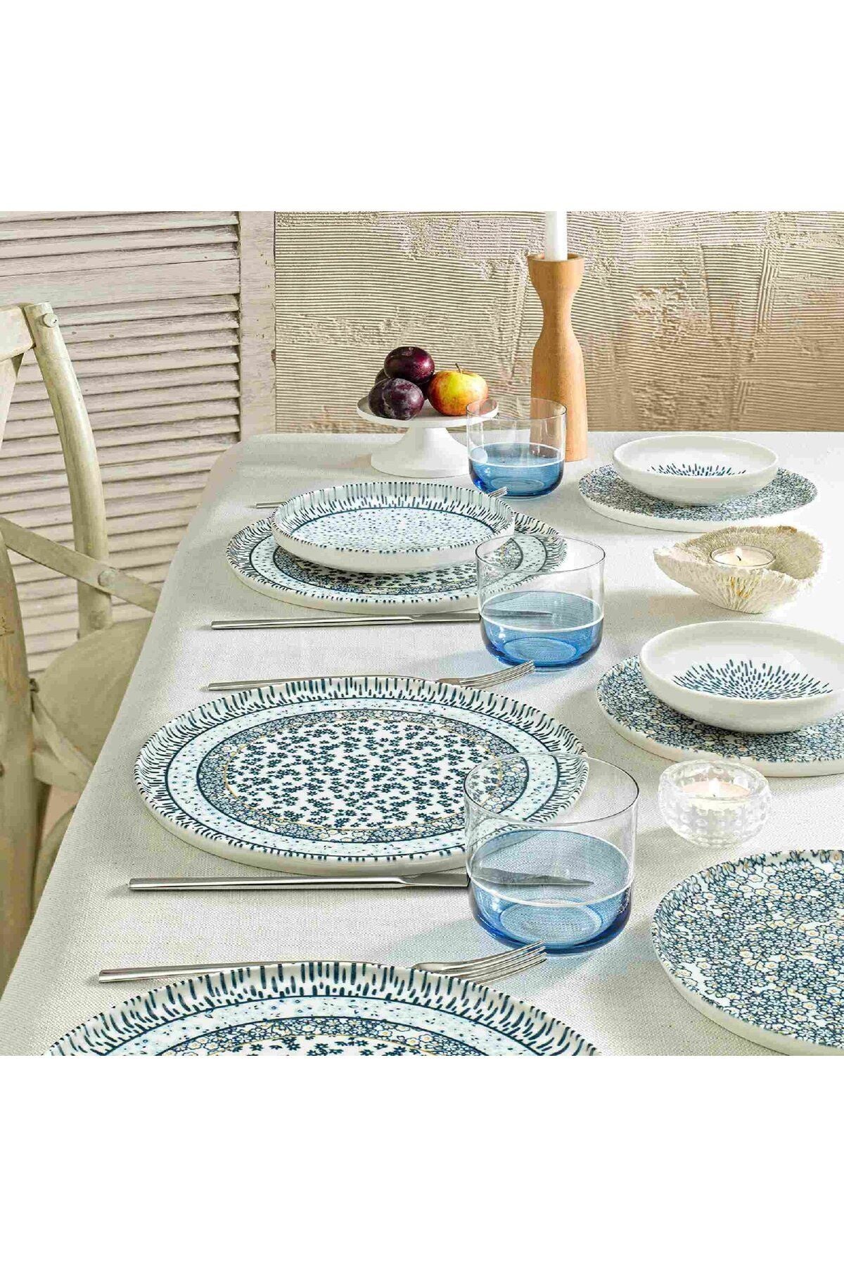 Misty Porcelain 24 Piece Dinner Set