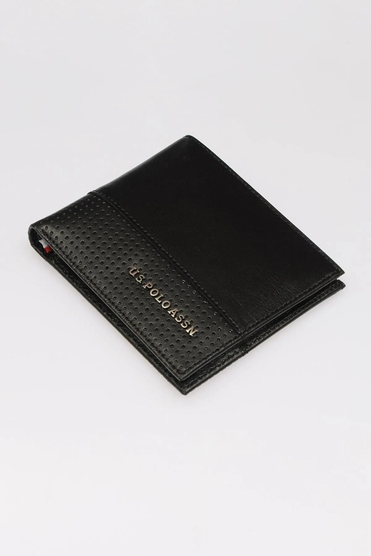 Genuine Leather Men's Wallet - Black