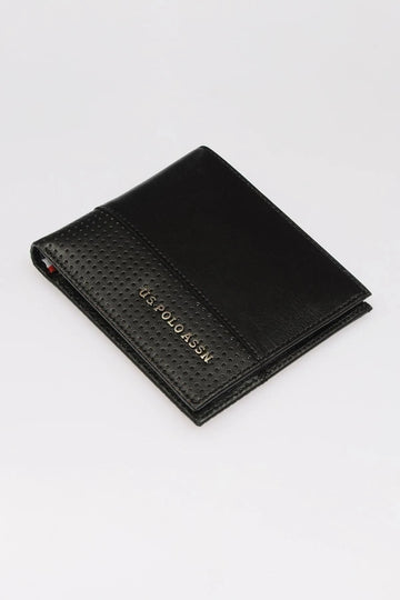 Genuine Leather Men's Wallet - Black