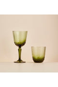 STD Colore Cutting Glass-Glasses Set of 12 Green Classic