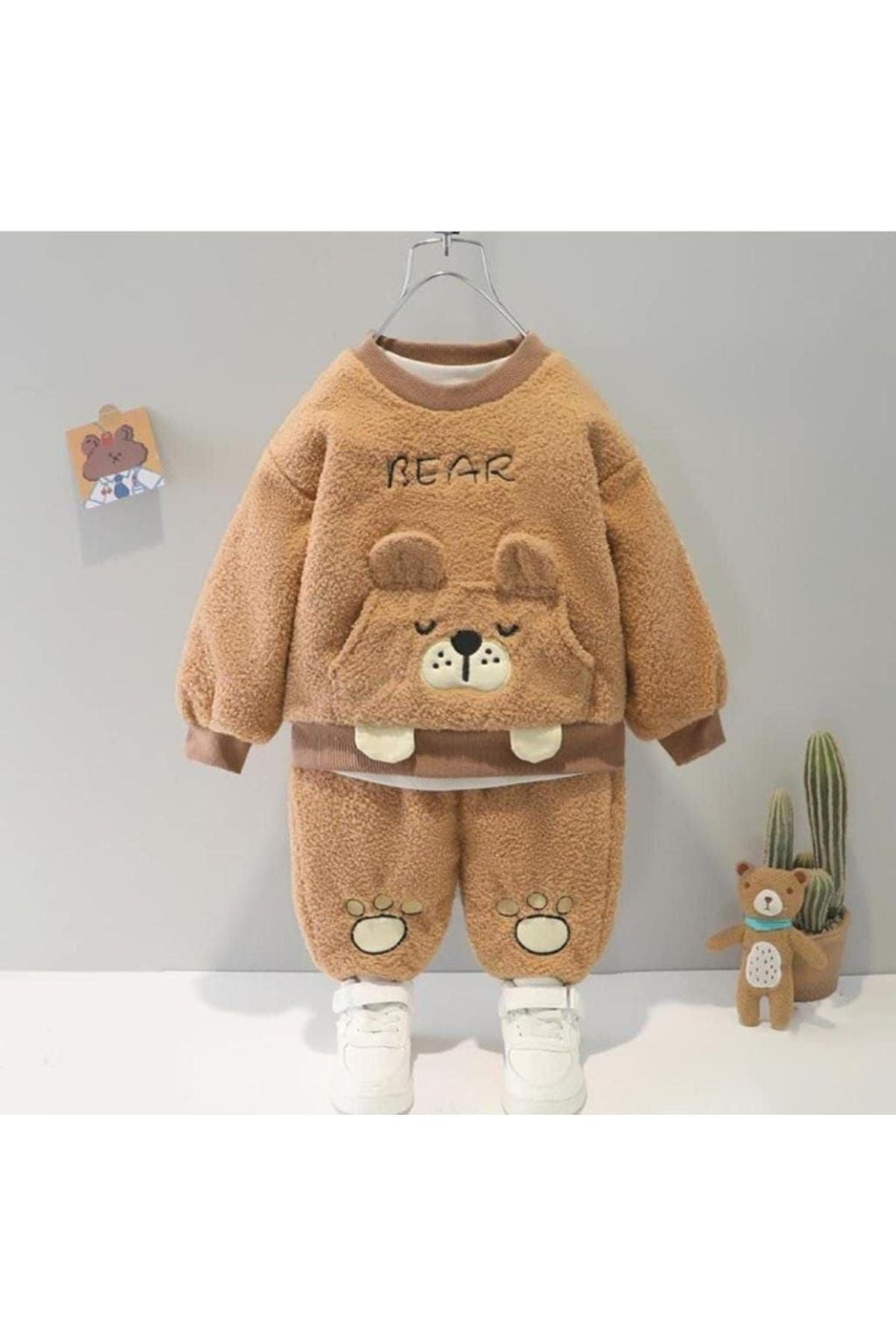Winter Sweet Plush Bottom Top 2-Piece Set