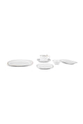 Nicola 32 Pieces 6 Seater New Bone Breakfast/Serving Set Half Square Gold