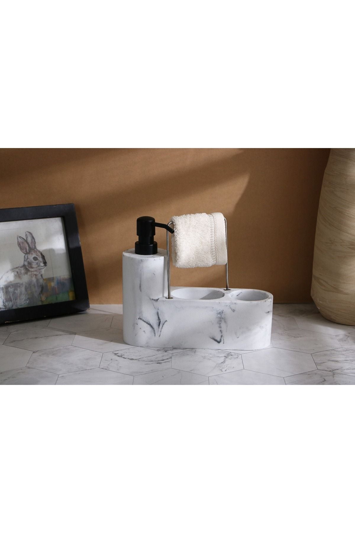 MARMO LIQUID SOAP DISPENSER SET
