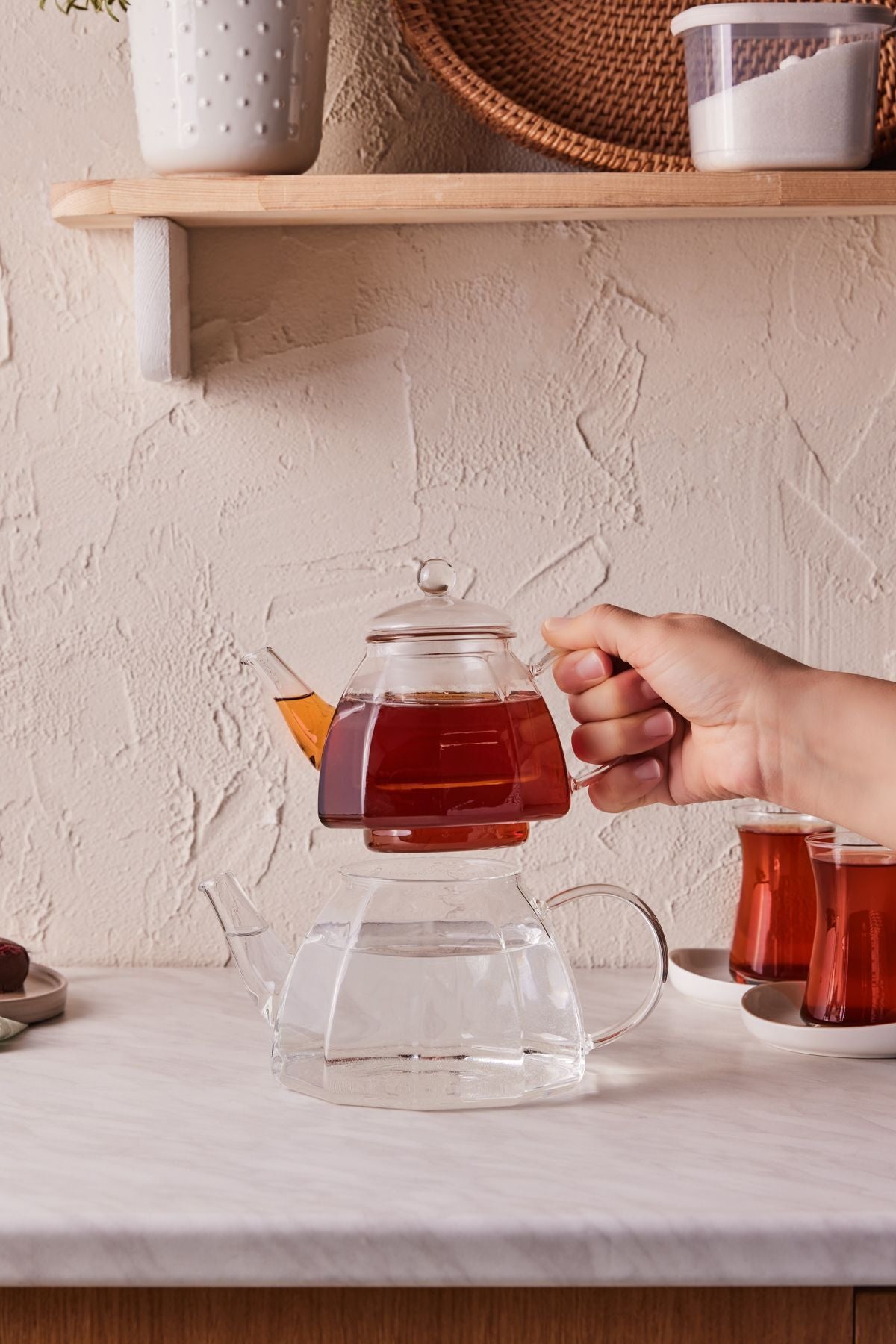 Yoyo Borosilicate Glass Mini Teapot