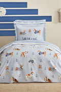 Young Sailor Dog Single Size Duvet Cover Set