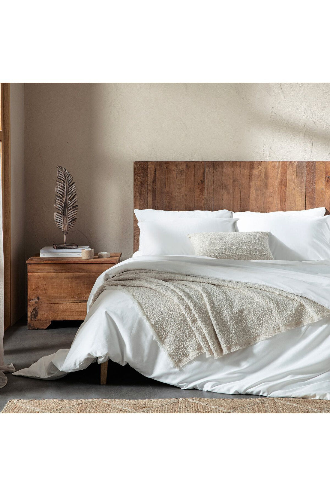 Cıelo Bamboo Duvet Cover Set 200x220 Cm Ecru