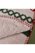 Let It Snow Cotton TV Blanket Red-Green (130x170 cm)