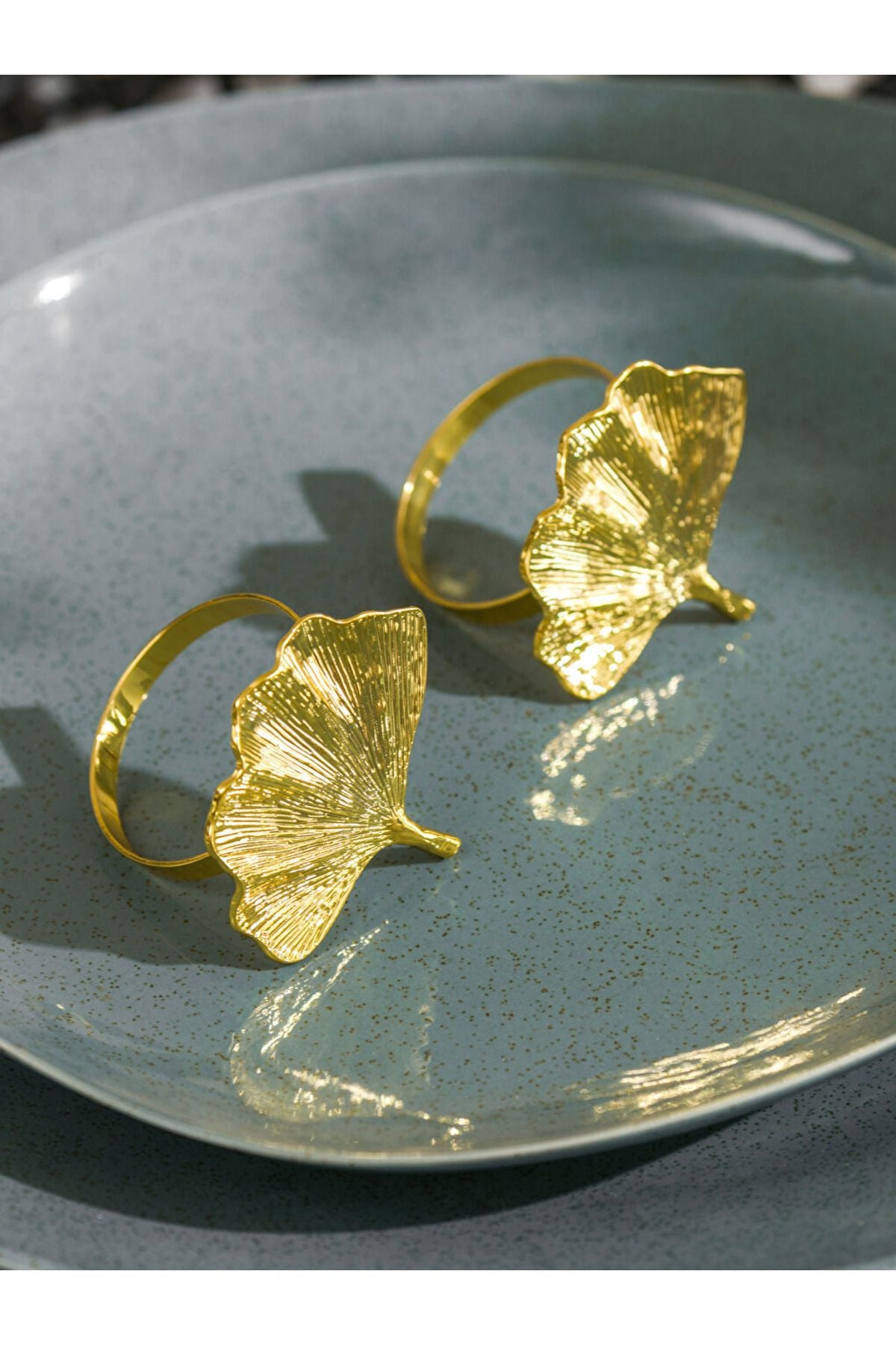 new collection Leaf Figured Napkin Ring 2 pcs city