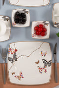 Fine Pearl Unique 26 Pieces 6 Seater Square Pearl Breakfast Set