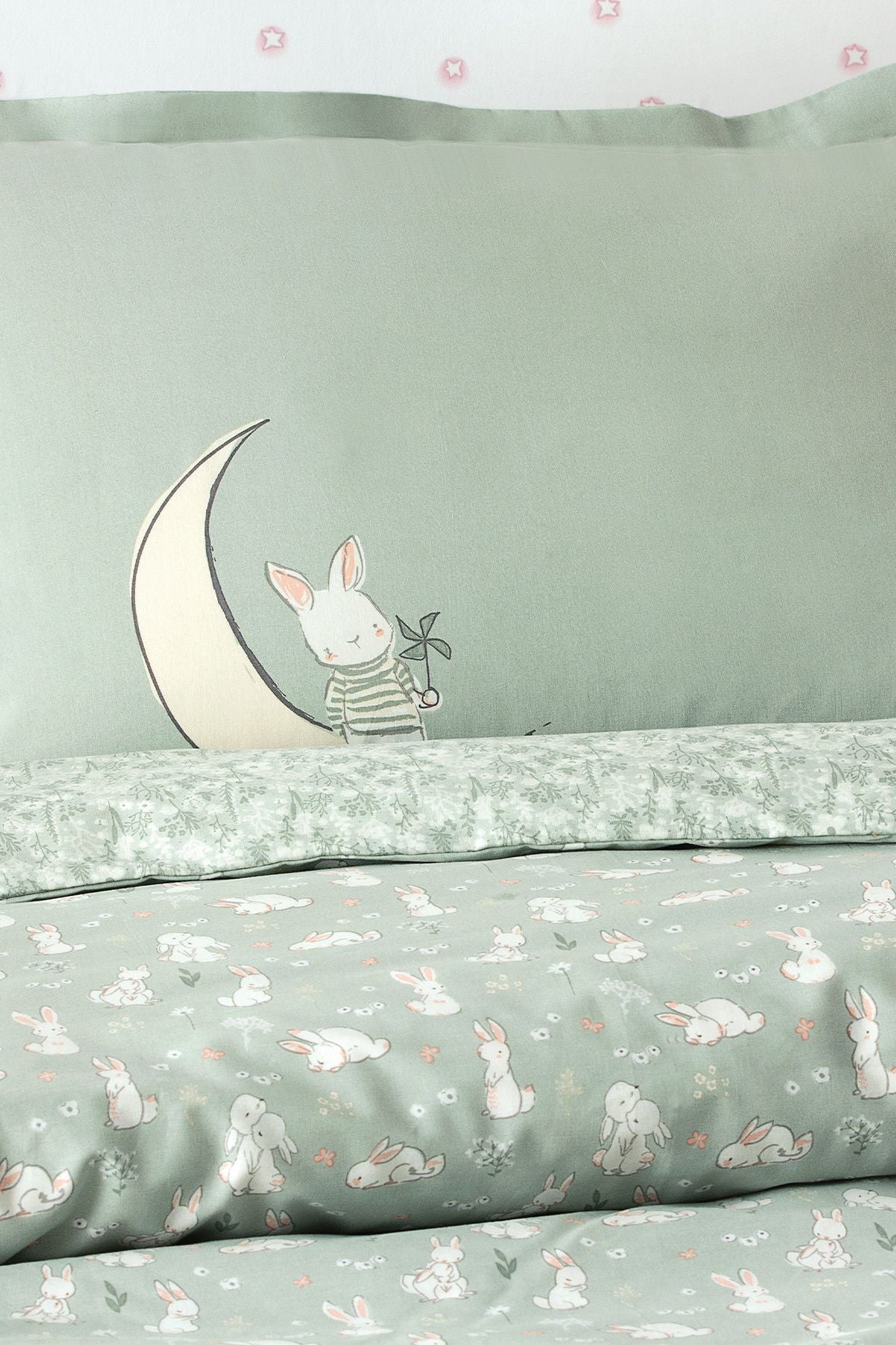 Rabbit Ranforce Single Size Duvet Cover Set