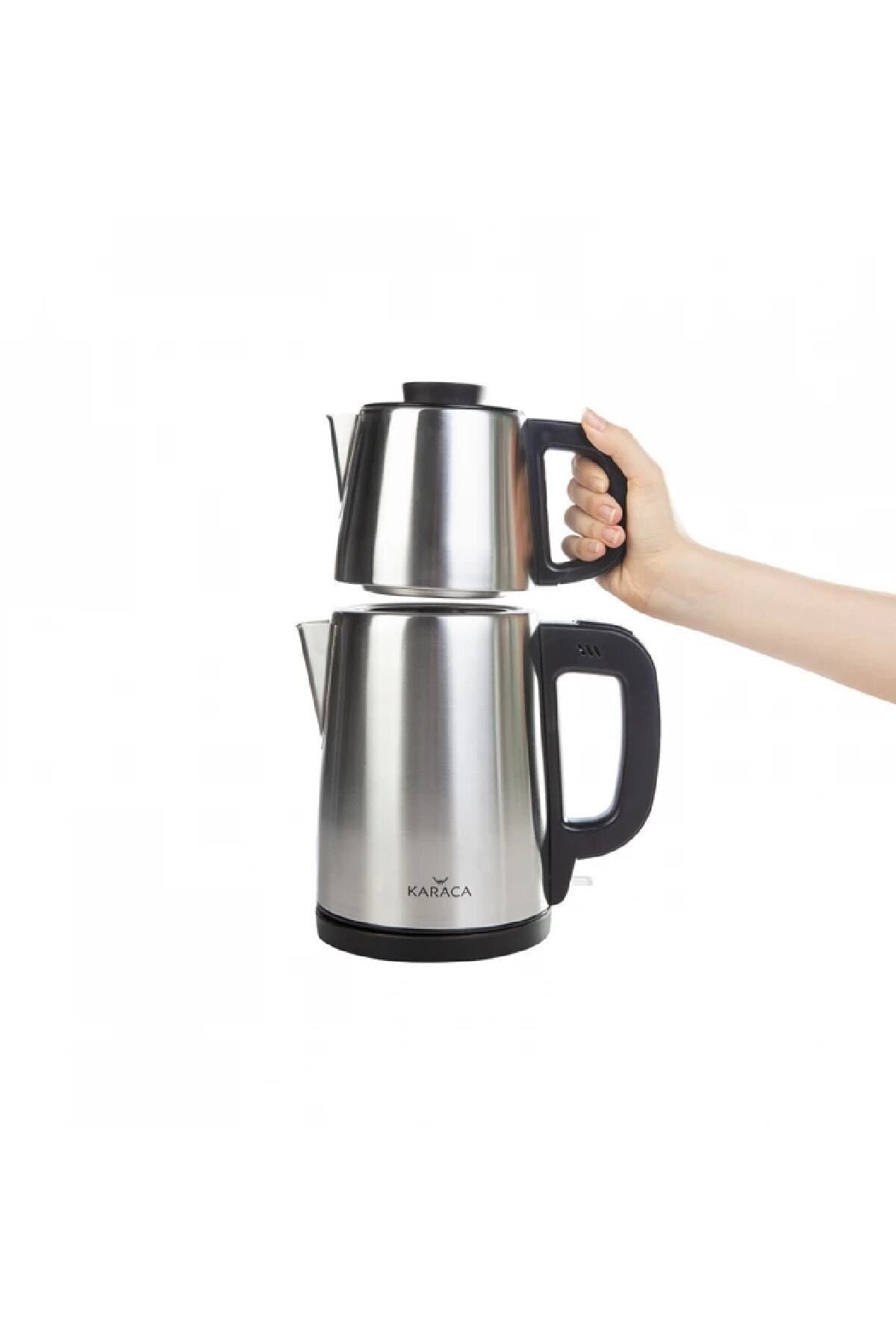 Tea Break 2 In 1 Steel Kettle Tea Maker Inox Black